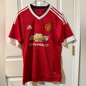 Adidas Red Manchester United Soccer Jersey 2015-2016 Season Men’s Small